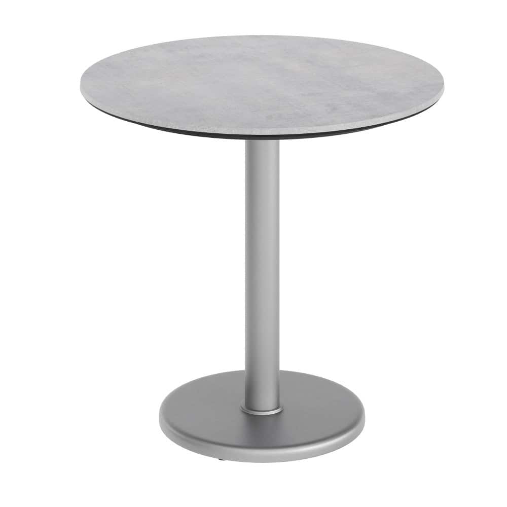 Commercial All-Weather HPL Tabletop with Round Base