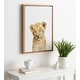 preview thumbnail 6 of 18, Sylvie Sleepy Baby Lion Animal Print Framed Canvas Art by Amy Peterson