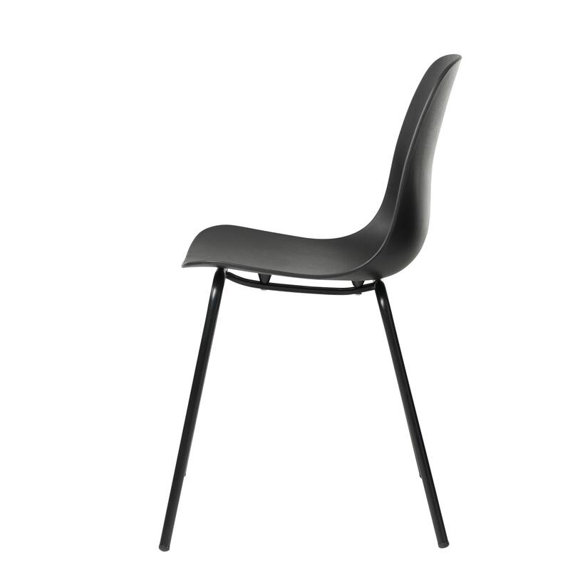 Rye Studio PVC Chairs with Matching Steel Legs, Set of 2
