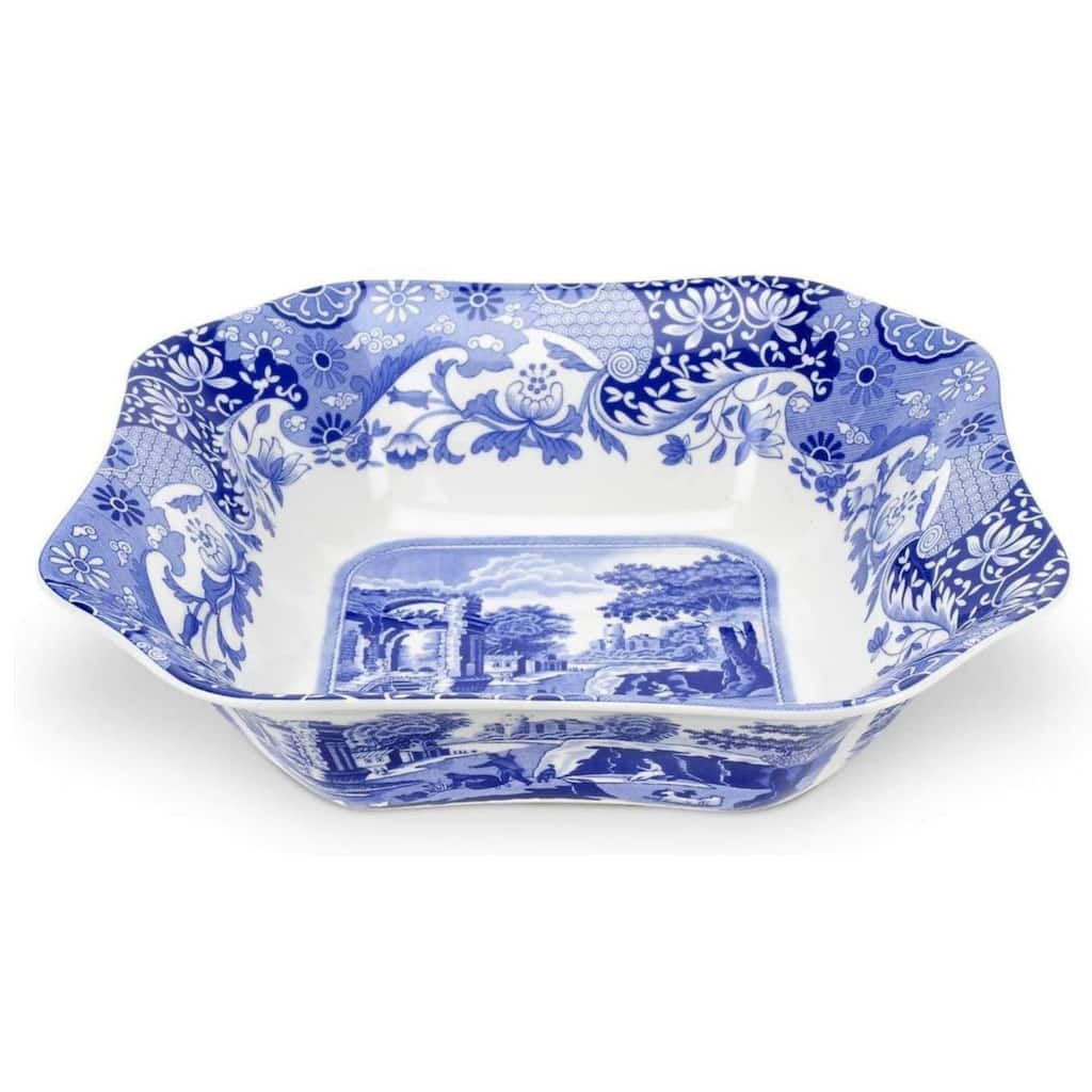 Spode Blue Italian Square Serving Bowl - 9.5 in