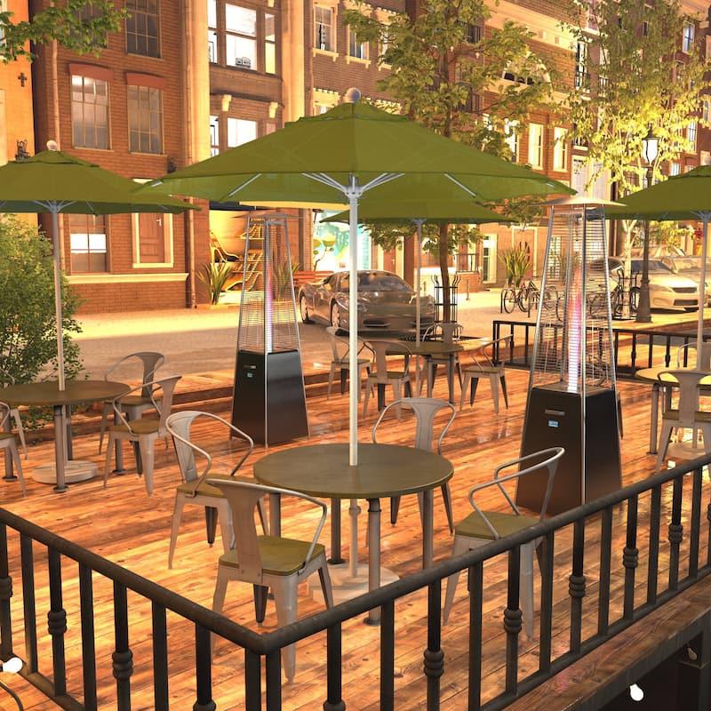 California Umbrella 75' Venture Series Patio Umbrella, White Aluminum Pole Fiberglass Ribs Push Lift Olefin