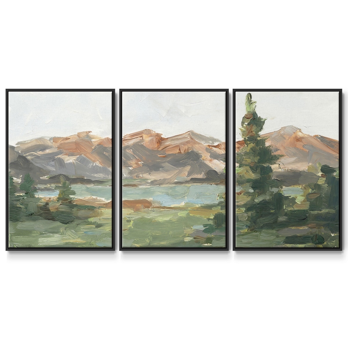 Rusty Mountains II - Multi Piece Framed Canvas