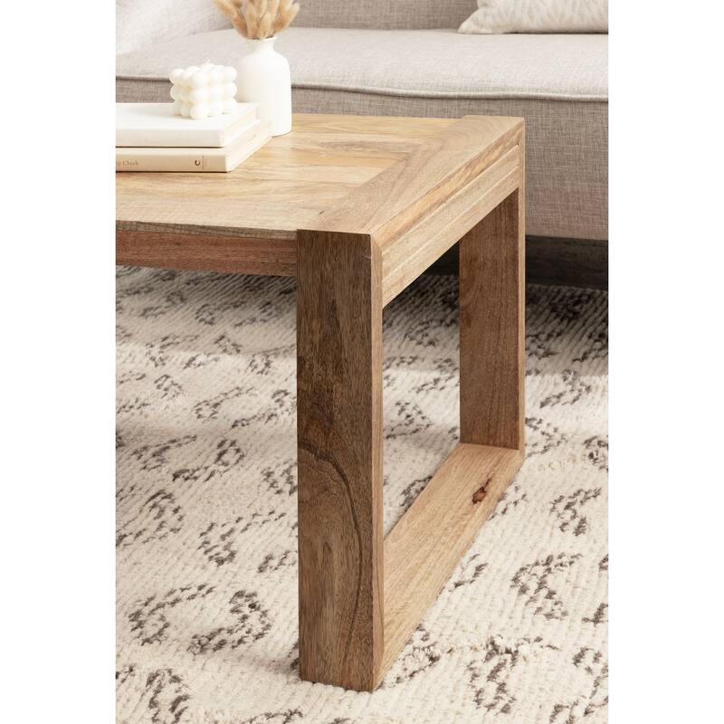 Kate and Laurel Dhillion Wood Rectangle Coffee Table - 36x20x18