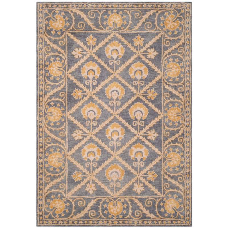 SAFAVIEH Handmade Bella Berit Modern Floral Wool Rug