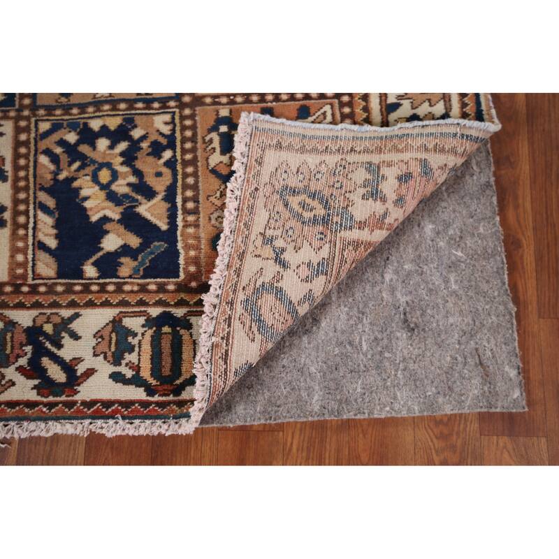 Garden Design Bakhtiari Persian Vintage Rug Hand-Knotted Wool Carpet - 5'3" x 9'9"
