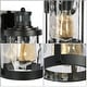 preview thumbnail 12 of 11, Motion Sensor Outdoor Wall Lights 2 Pack Wall Sconce Dusk to Dawn Lights Black Exterior Lighting - D4" X H 10.5"