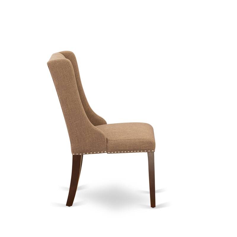 East West Furniture Dining Table Set Contains a Rectangle Dinner Table and Dining Chairs (Pieces And Finish Color Options)