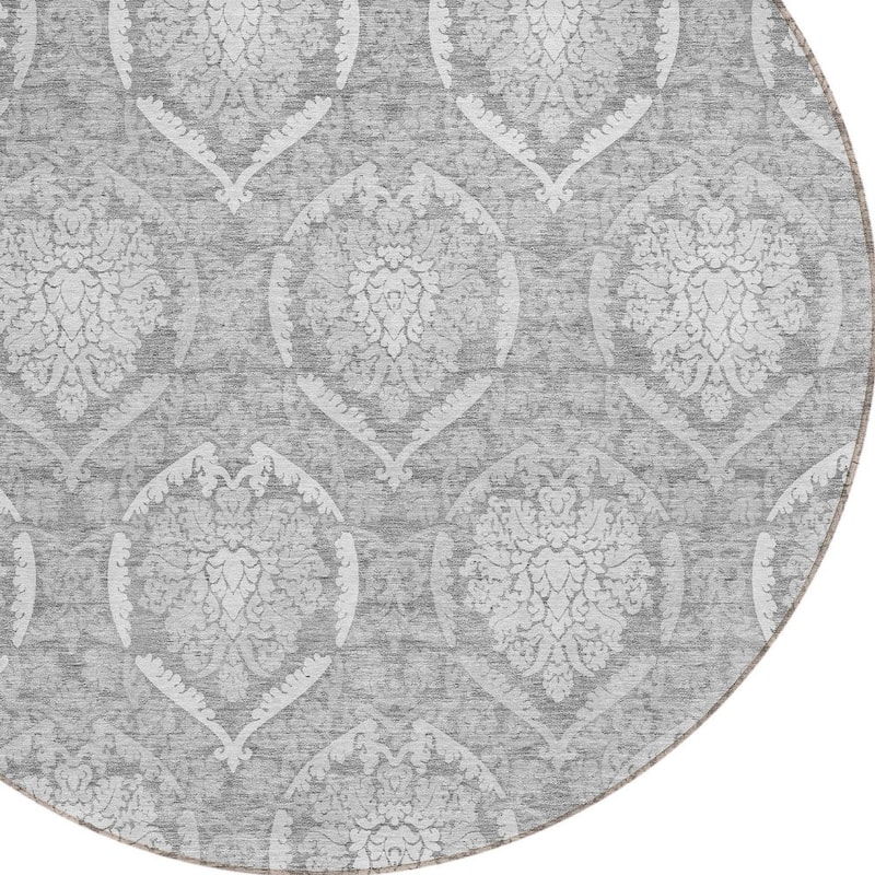 HomeRoots Medallion Transitional Rectangle Outdoor Rug