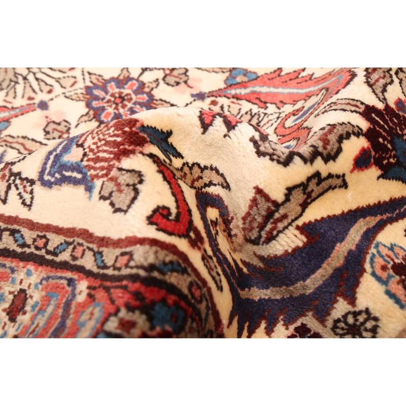 ECARPETGALLERY Hand-knotted Anadol Cream Wool Rug - 2'7 x 10'6