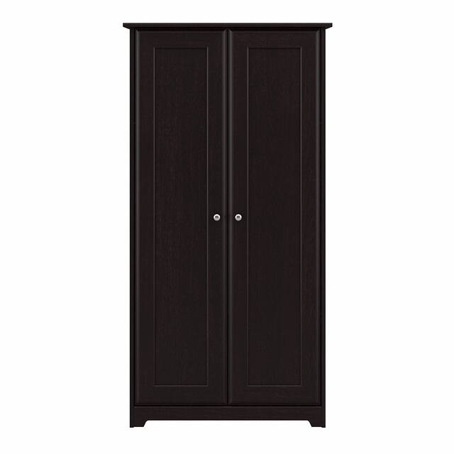 Cabot Espresso Oak Tall Storage Cabinet with Doors