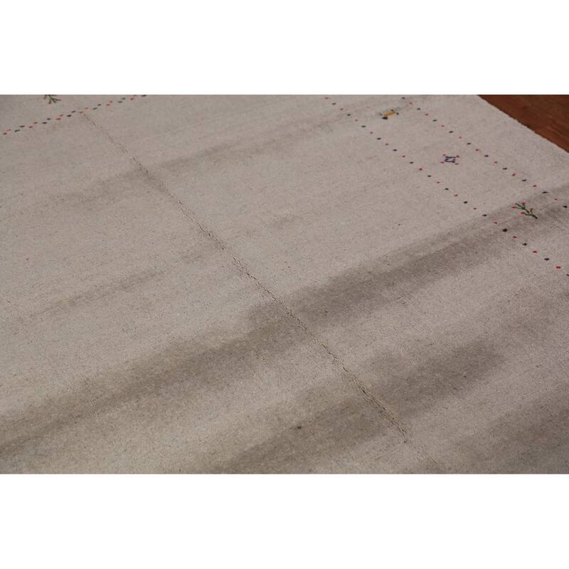 Tribal Gabbeh Oriental Rug Hand-Knotted Contemporary Wool Carpet - 5'9" x 7'8"