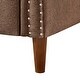 preview thumbnail 16 of 14, Eucalyptus Wood Modern Linen 3-Seat Sofa with Rolled Arms and Solid Robber Legs