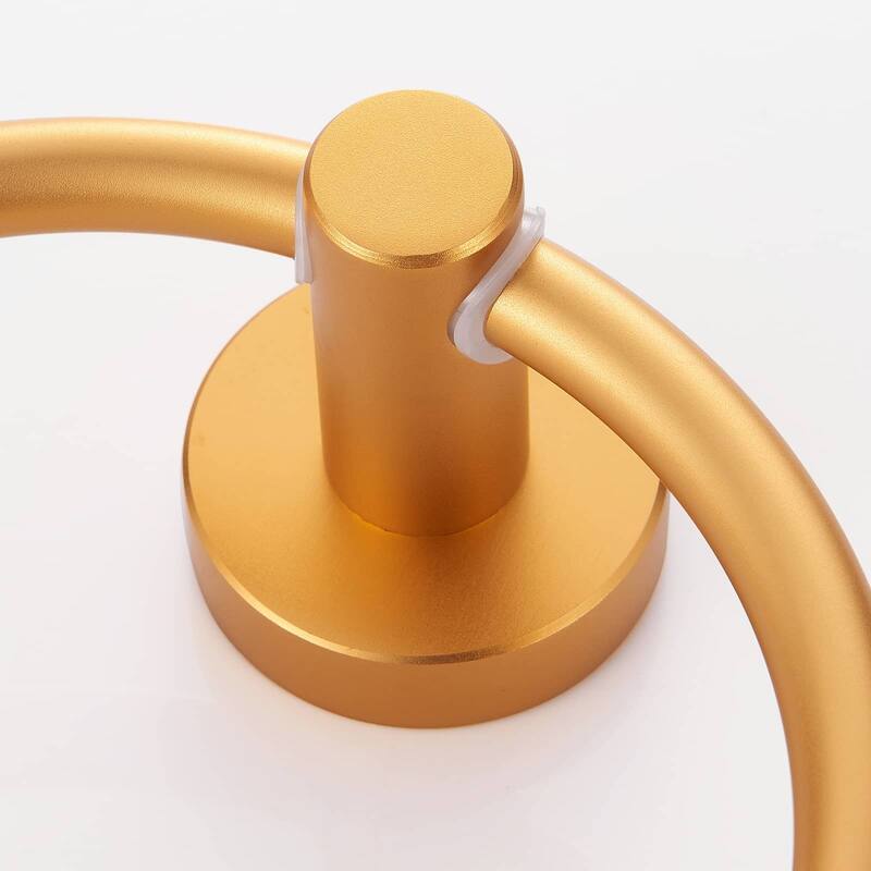 3 Piece Bathroom Hardware Set Wall Mount Adjustable Towel Bar, Hand Towel Ring, Toilet Paper Holder With Mounting Hardware