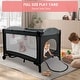preview thumbnail 7 of 7, Black 5-in-1 Baby Bassinet Bedside Sleeper, 3 Height Adjustable Portable Baby Crib with Diaper Changer, Storage Bag & Music Box