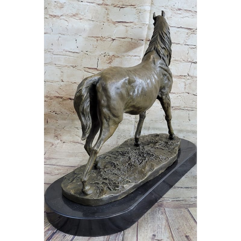 Abstract Modern Art Stallion Racing Imitative Horse Trophy Bronze Sculpture By Mene Figure