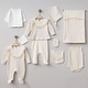preview thumbnail 2 of 7, Lace Newborn Outfit Set - Newborn Baby Girl Hospital Exit Set - 10 Piece Cream