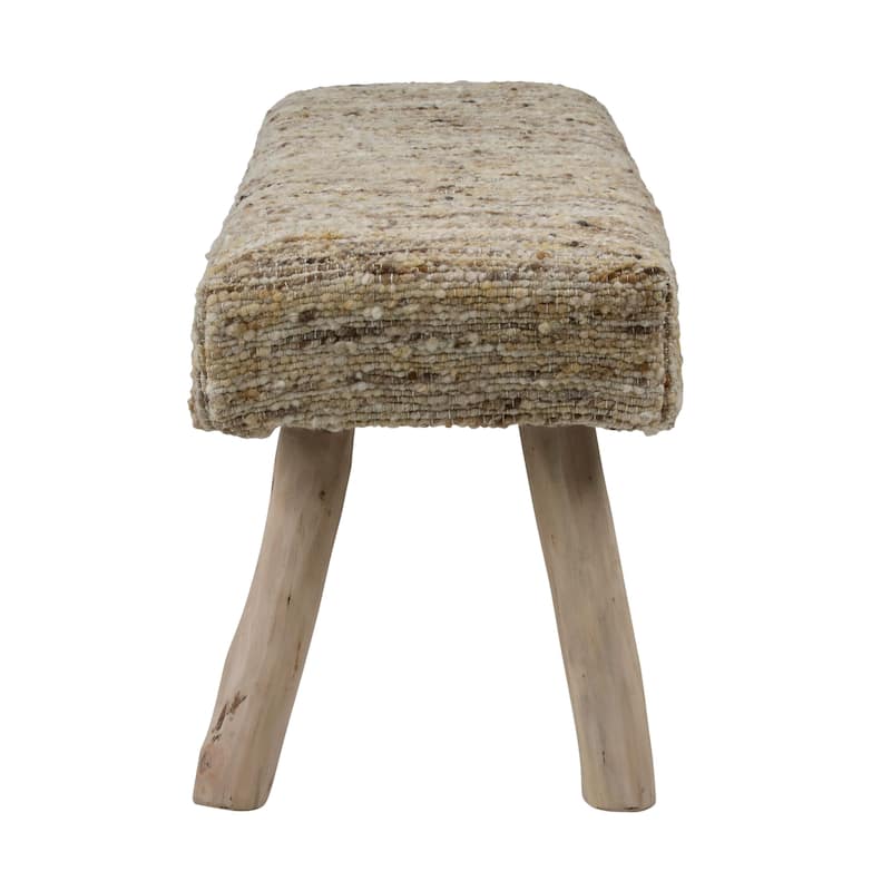 Farmington Wool Bench, Natural