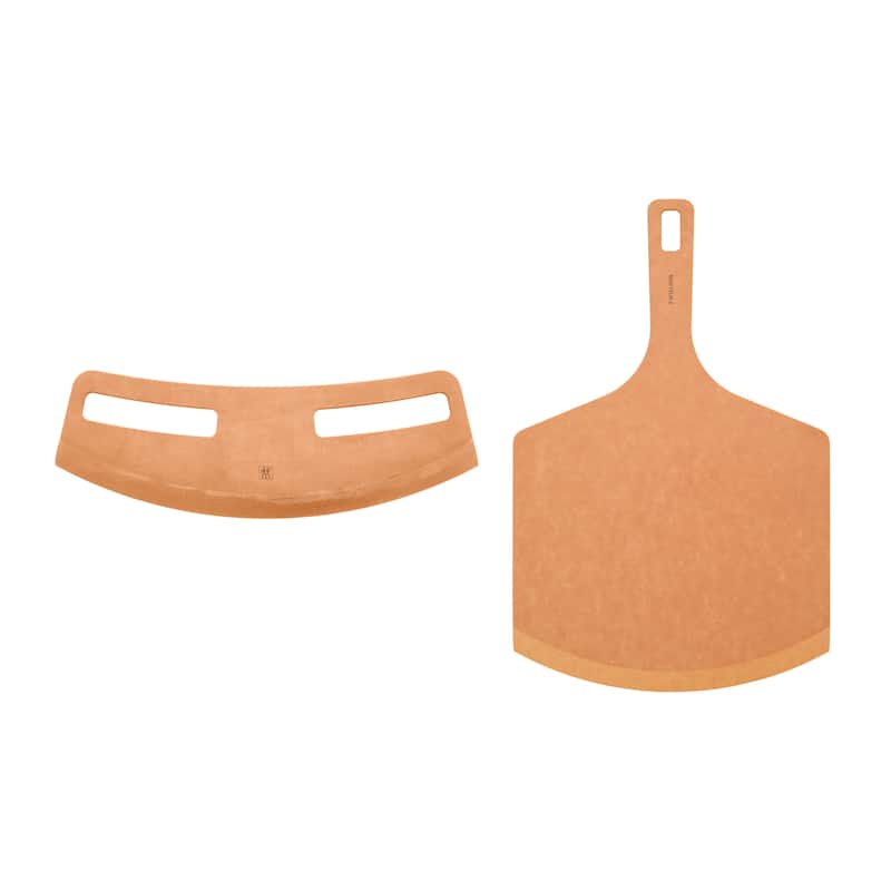 ZWILLING BBQ+ 2-pc Plant Fiber Pizza Peel and Cutter Set - Natural