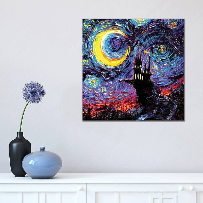 iCanvas "The Haunting Of Van Gogh" by Aja Trier Canvas Print - 18x18x1.5