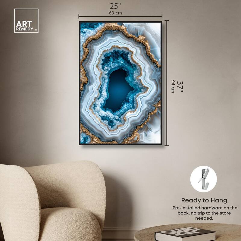 Gilded Geode Eye II Canvas by Art Remedy