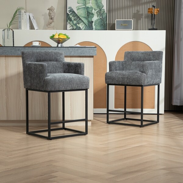 Black metal bar stools set of 2 cheap
