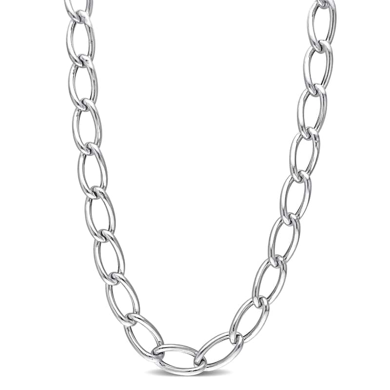 Miadora Sterling Silver Link Necklace