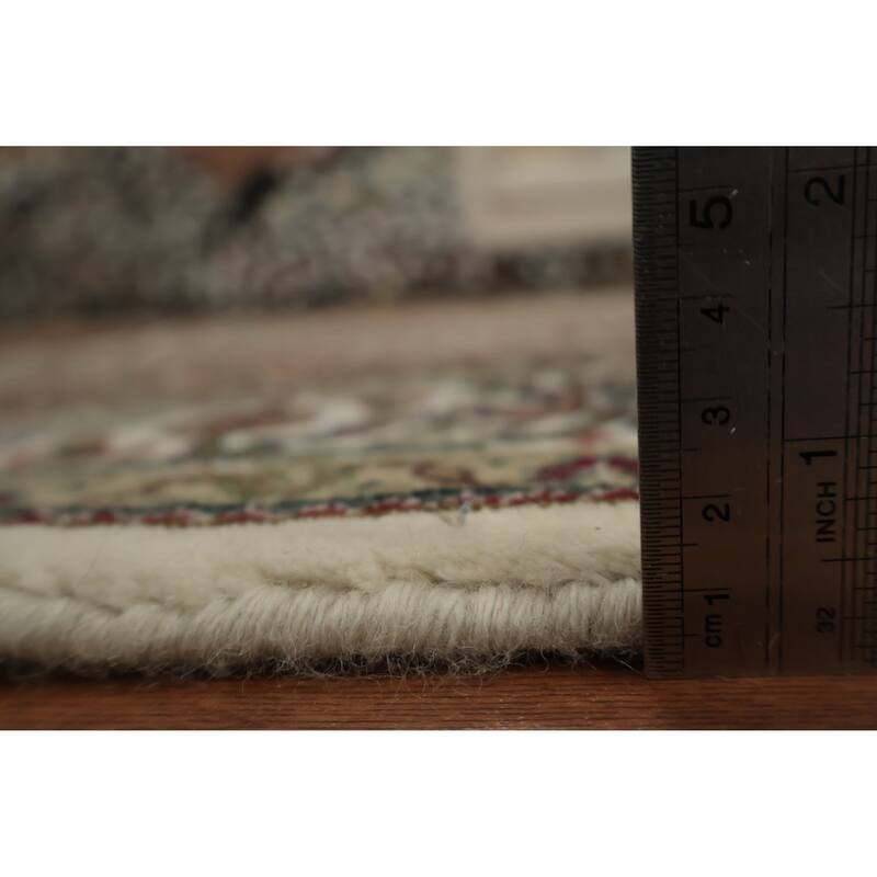 Hand Knotted Oriental 100% Wool Carpet Traditional Floral Beige & Ivories Tabriz-Mahi Area Rug - 6' 0'' X 4' 0''