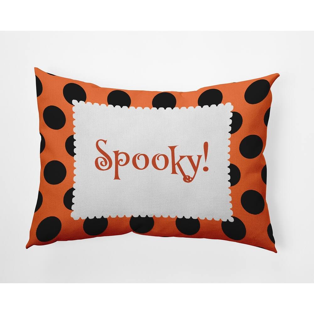 Halloween Spooky Dots Accent Pillow