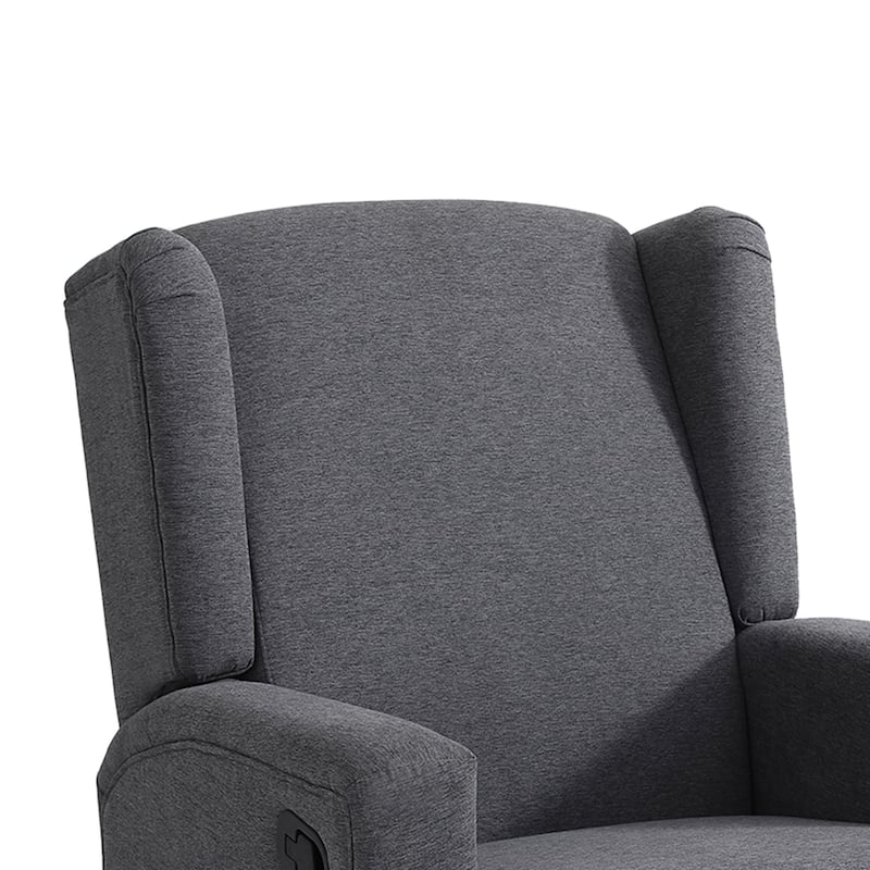 2 Set Upholstered Chenille/Boucle Swivel Glider Rocker Recliner