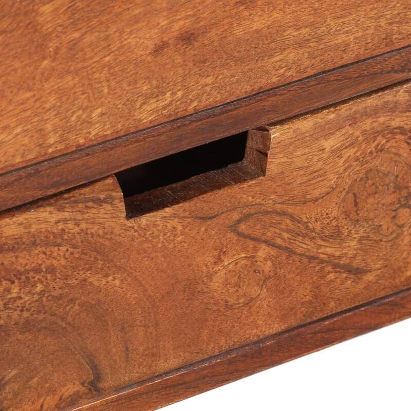 vidaXL TV Stand TV Unit Sideboard TV Console Media Unit Solid Acacia Wood