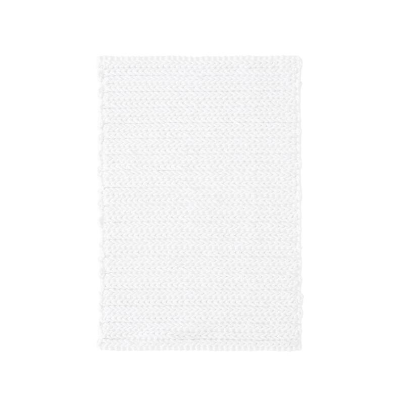 Madison Park Copula Dyed Cotton Chenille Chain Stitch Rug