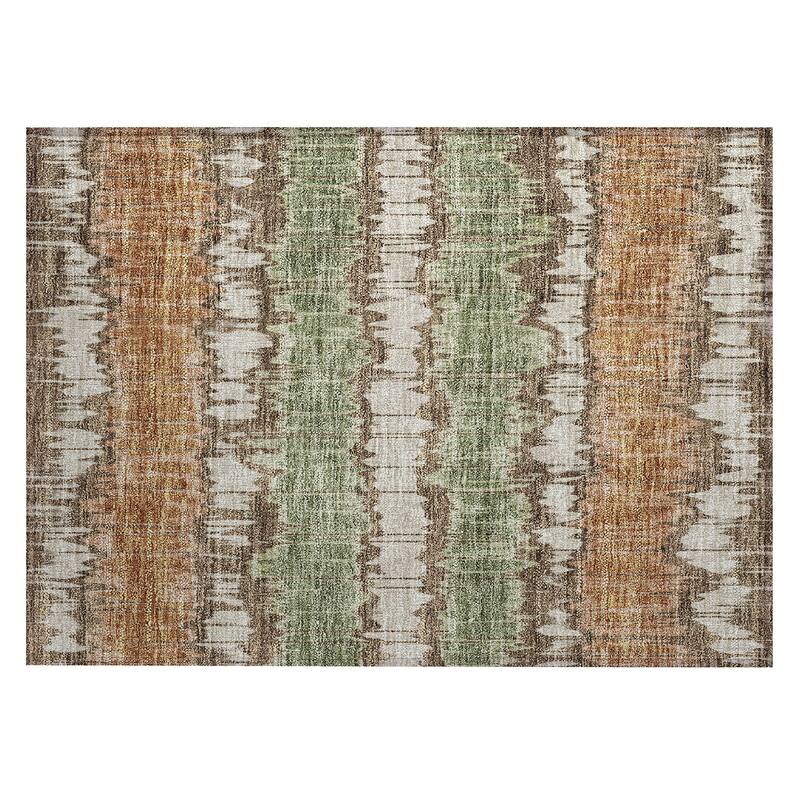 Machine Washable Indoor/ Outdoor Chantille Abstract Ombre Rug
