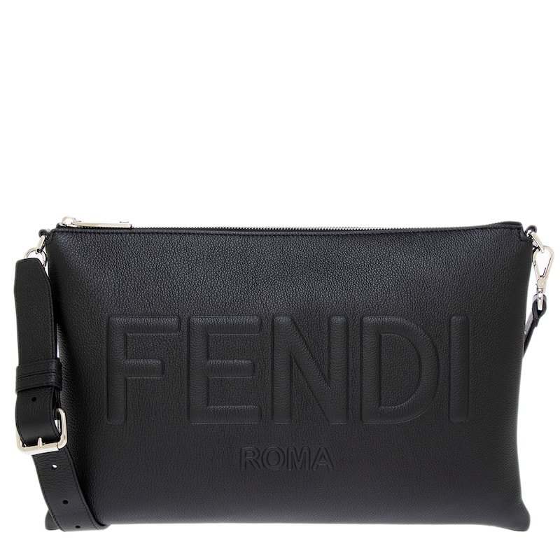 Fendi Roma Men's Shoulder Bag - Black