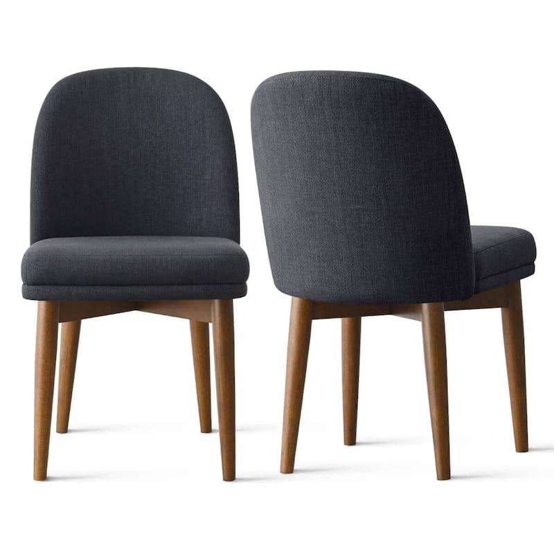 Linen Upholstered Parson Chair(Set of 2)