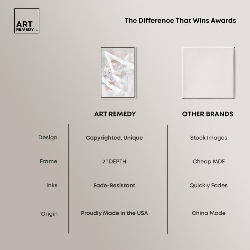 Thick White Texture I Canvas by Art Remedy
