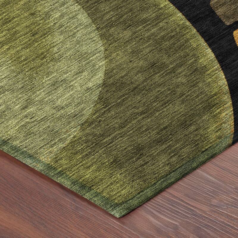 Machine Washable Indoor/ Outdoor Modern Hays Chantille Rug