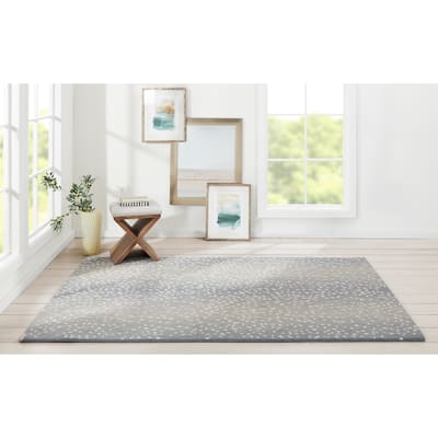 Erin Gates by Momeni Woodland Antelope Print Hand-tufted Wool Area Rug
