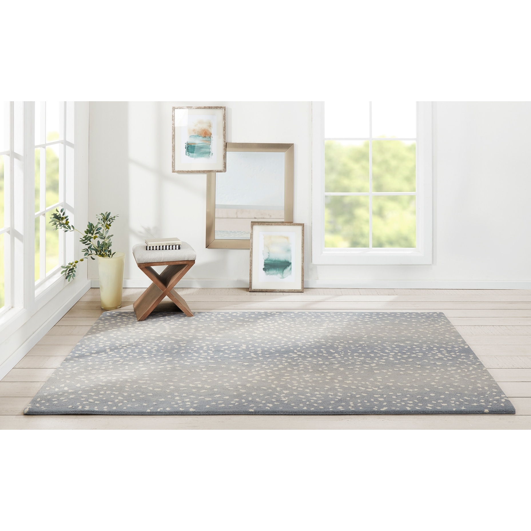 Erin Gates by Momeni Woodland Antelope Print Hand-tufted Wool Area Rug