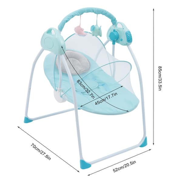Lofn Rocking Infant Cradle Chair with Mattress Baby Bouncer Swing Seat