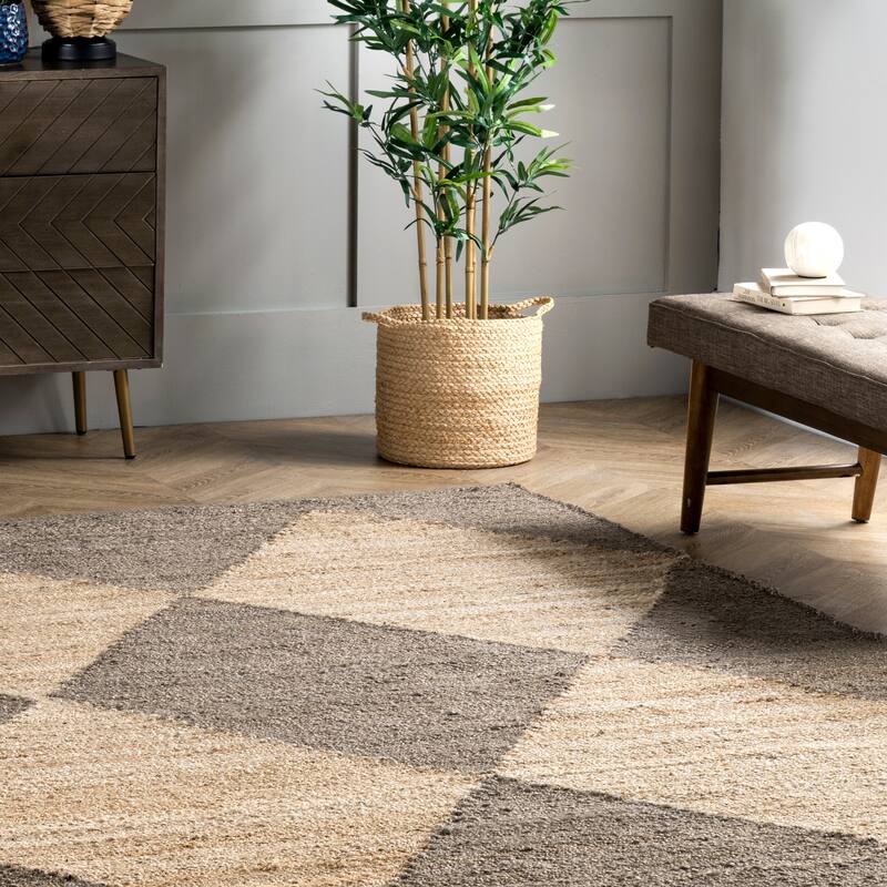 Nuloom Pandora Diamond Jute Area Rug