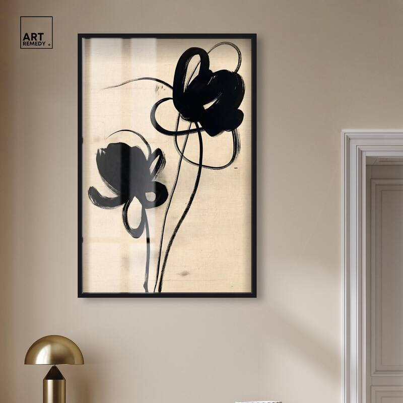 Florals in the Minimal I Shadowbox by Art Remedy