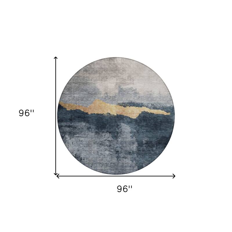 HomeRoots Abstract Transitional Rectangle Outdoor Rug