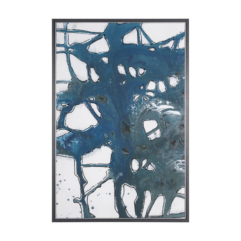 Tributary I Framed Canvas Art Print