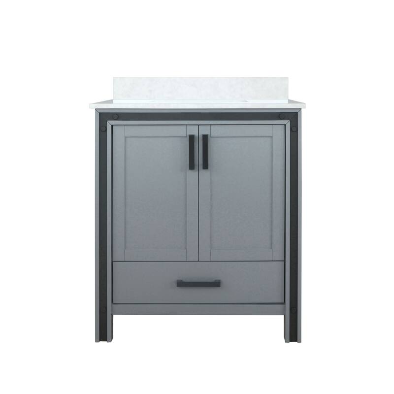 Ziva 30 in W x 22 in D White Bath Vanity and White Quartz Top