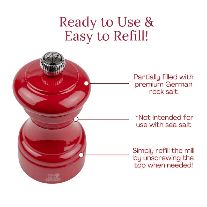 Peugeot Bistro Pepper and Salt Mill Set - 10cm - 4in.