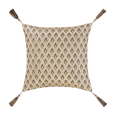 J. Queen New York Gold Coast 18" Square Decorative Throw Pillow