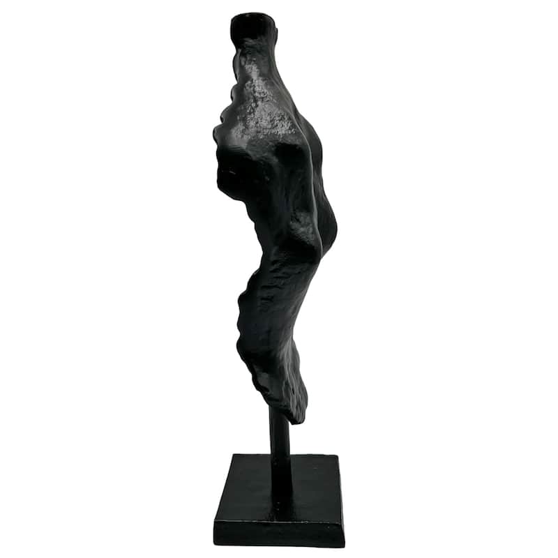 16 Inch Tall Decorative Handmade Aluminum Abstract Body Sculpture - 8 x 4 x 16 in