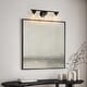 preview thumbnail 6 of 10, Rella Modern Farmhouse Black Gold Bathroom Vanity Light Orb Glass Dimmable Wall Sconces for Powder Room