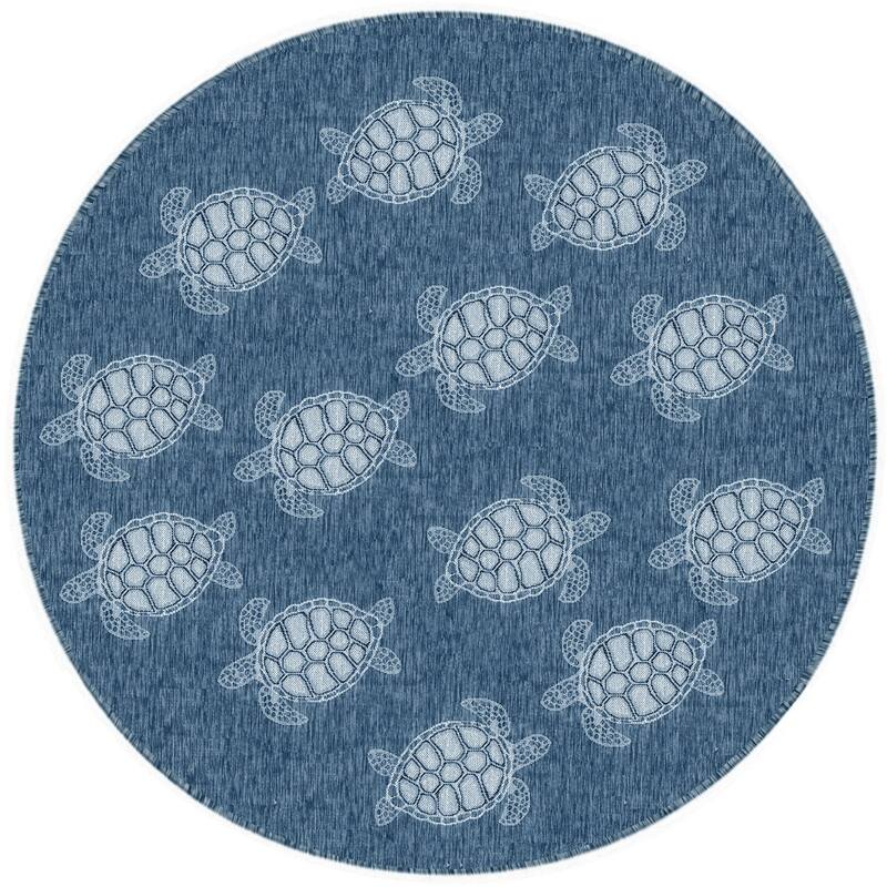 Liora Manne Carmel Collection Sea Turtles Indoor/ Outdoor Area Rug