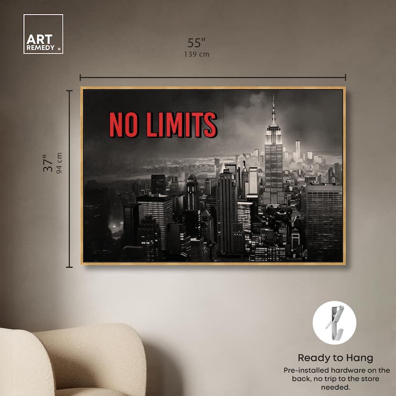 No Limits City Canvas by Art Remedy